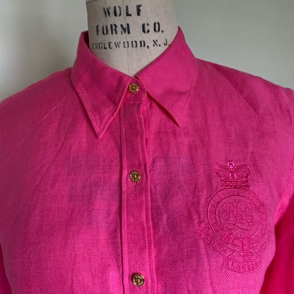 LAUREN RALPH LAUREN LINEN BLOUSE - Picture 8 of 12